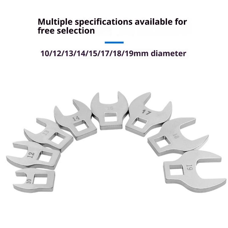 Набор из 8 шт. трещоточных ключей с рукояткой 3/8 дюйма и сменными головками, средний привод, L-образный рожковый ключ, аксессуары