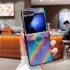 Красочное градиентное кольцо для удобного чехла для предотвращения падения для Samsung Galaxy Z Flip 3 4 5G Flip4 ZFlip5 противоударный чехол