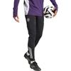adidas Полосатые облегающие футбольные брюки Мужские брюки Черные JP3118