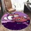 Charming Cartoon Character Round Chair Mat - Perfect for Home Decor, Office Use, and Gifts!0506b