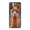 Милый Чехол для Телефона с Альпакой для Oppo Reno8 Reno7 Reno6 Pro A54 5G Find X6 X5 A53 A52 A9 A15 A95 A17 A16 A76 A57 A31