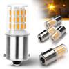 S25 Led Single Turn Signal Amber Angle 180 LED1156 BA15S G18 P21W Led Turn Signal Motorcycle 4014SMD Genuine Amber (pin Degrees) 12V-24V (4 Pieces)