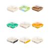 PYTHONIC Disposable Rectangular White Cake Roll Boxes