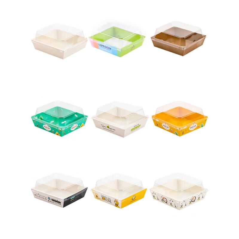 PYTHONIC Disposable Rectangular White Cake Roll Boxes