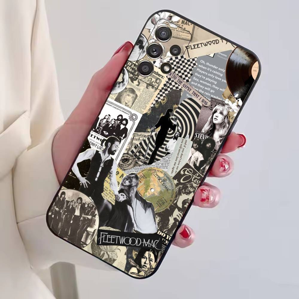 Чехол для телефона Band F-Fleetwood Mac для Samsung S25, S24, S21, S22, S23, S30, Ultra, S20, Plus, Fe, Lite, Note, 10, Черный чехол
