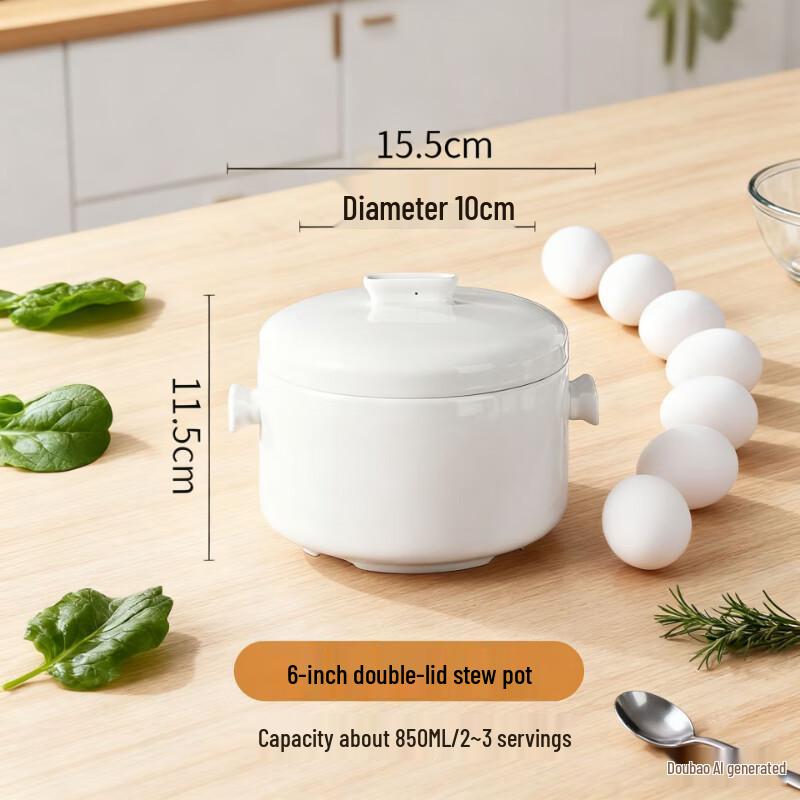 Электрическая керамическая кастрюля с двойной крышкой ZISIZ