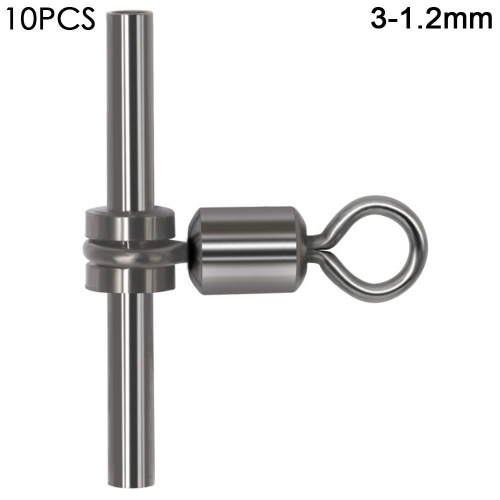 Brass Barrel Cross-line Brass Head 3 Way Connect Sleeves Rolling Swivel Tube Fishing Swivels