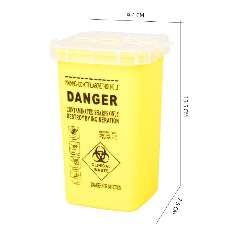 Одноразовое ведро для утилизации игл для микроблейдинга