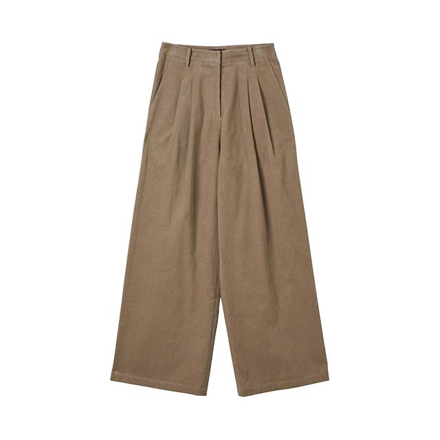 LAP Obi Double-Tuck Corduroy Wide Pants Aq4Wpb62