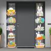 10Pcs/set Paper Easter Door Pendant Bunny Paper Door Hanging Easter Hanging Ornament Party Supplie