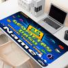 Custom Name Personalized Geometry Dash Pattern Mousepad, Laptop PC Desk Mat, Decorative Desk Mat for Home Keyboard Pad Gift