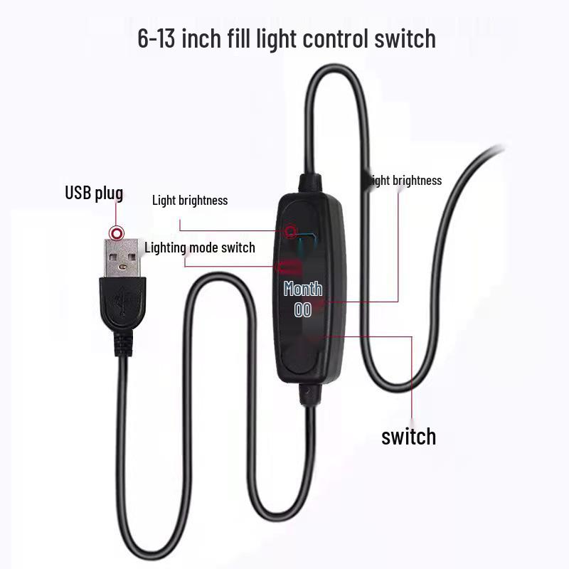 LED Selfie Ring Light with Adjustable Tripod for Live Streaming and Photography