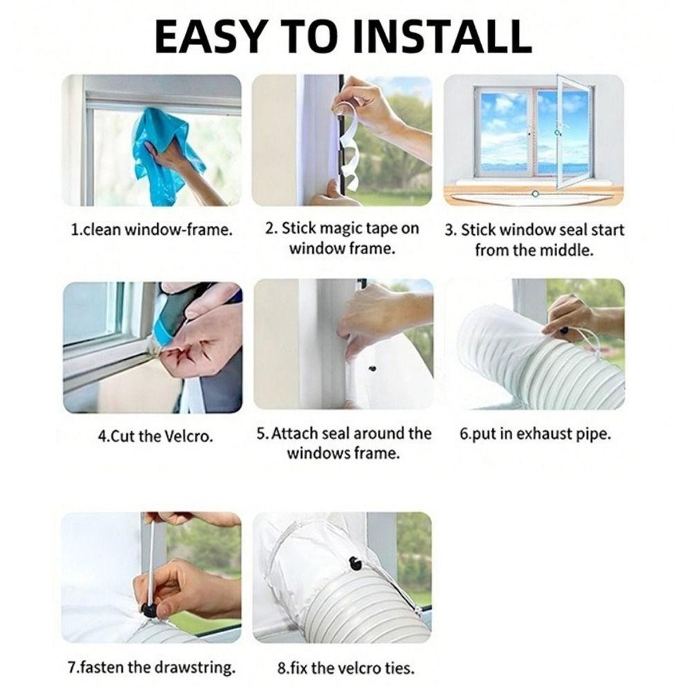 Flexible Cloth Air Conditioner Window Seal Weatherproof Window Sealing Kit  Sloping Windows