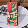 Christmas Marble Leather Case Samsung Galaxy A17 A26 A36 A56 A16 A06 A56 A15 A71 A51 A81 A91 A13 A04S Phone Wallet Flip Cover Card Holder Stand Bags