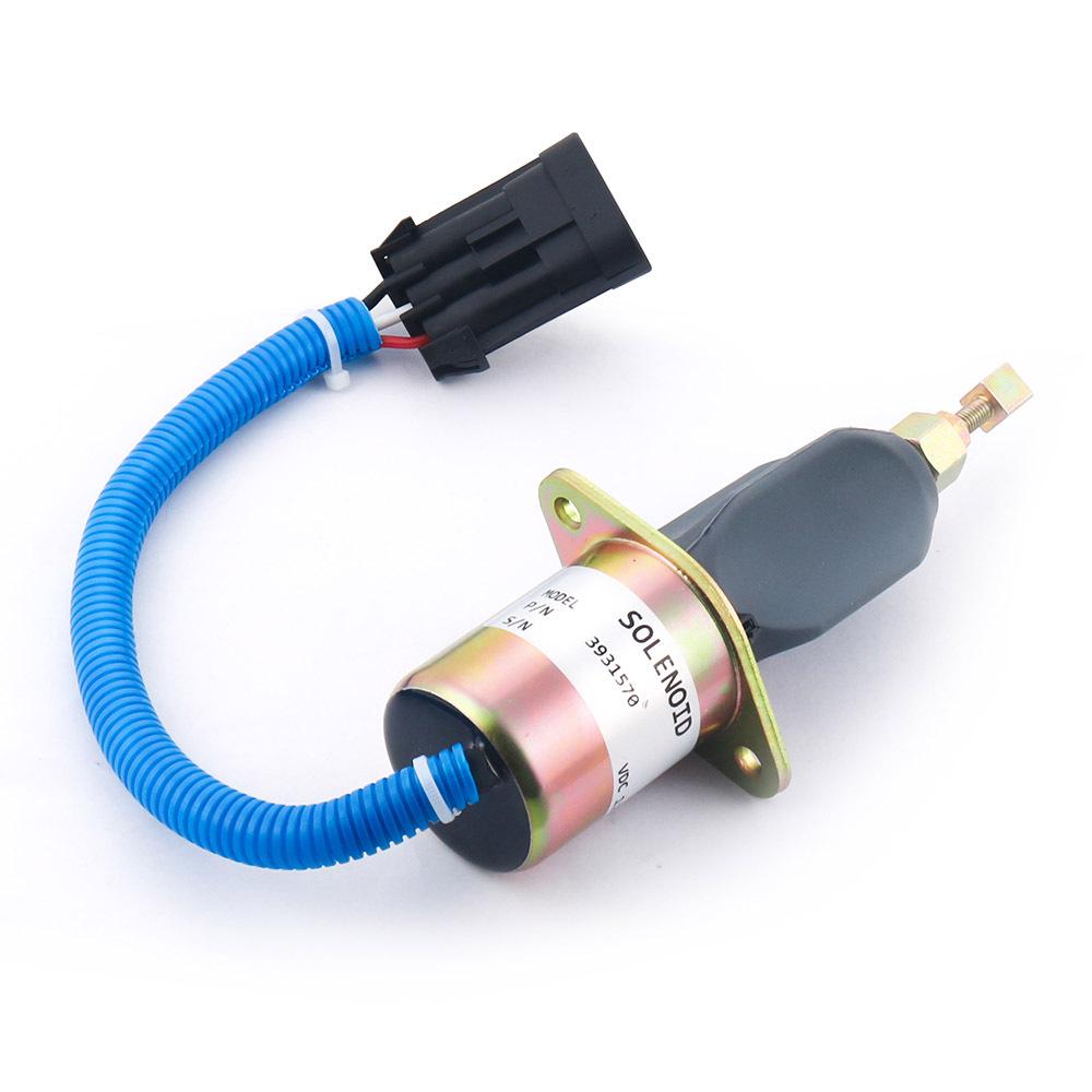 Fuel Cut-Off Solenoid Valve Kit with Bracket for '94-'98 Dodge Cummins, 3931570 5016244AA.