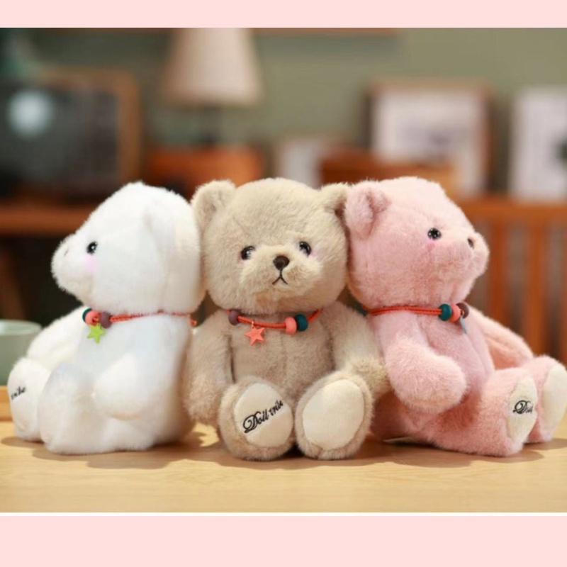 Lucky Teddy Bear Plush Toy For Girls Soft And Cuddly Stuffed Animal For Birthday Gift