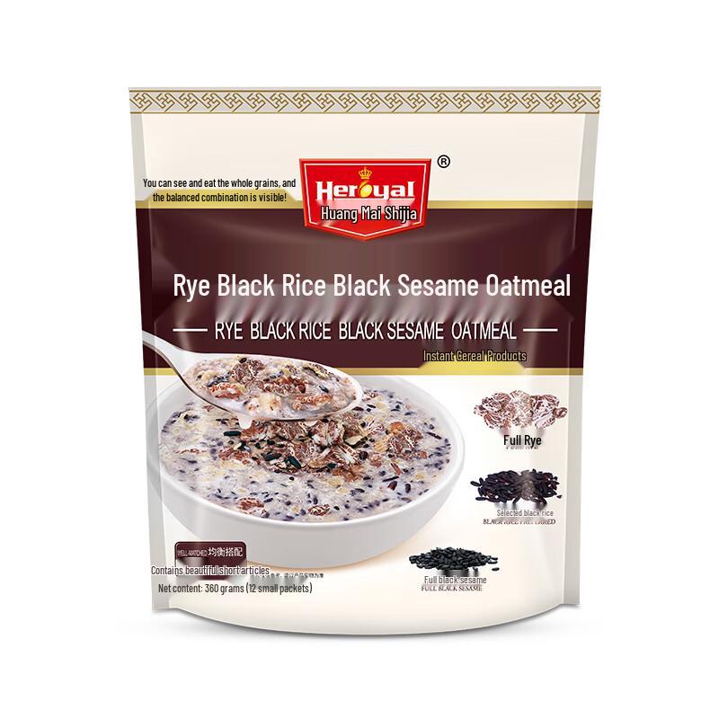 Huang Mai Shi Jia Rye, Black Rice & Sesame Oatmeal Cereal