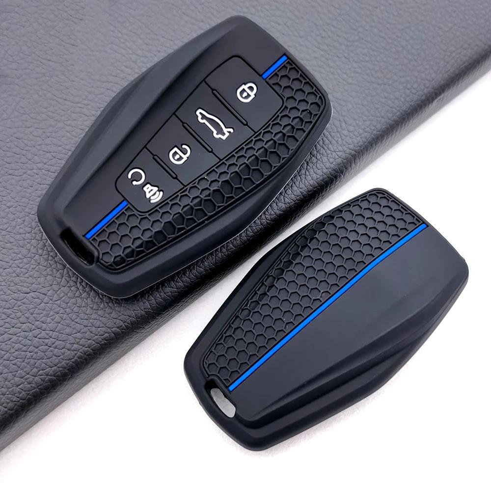 Силиконовый чехол для автомобильного ключа для Geely Coolray X6 Geometry C Emgrand Global Kulrey Hawk Gx7 Okavango Смарт-пульт Автомобильные аксессуары