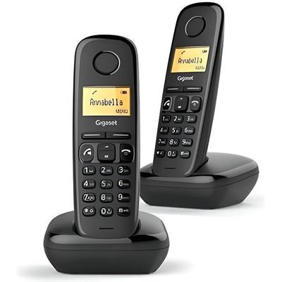 Телефон DECT - GIGASET - A270 Duo - Беспроводная трубка - Громкая связь - 80 записей