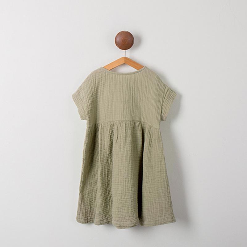 YUBAOBEI Летнее платье для больших девочек, свободные хлопковые и льняные платья с оборками для подростков, повседневные детские наряды, детская одежда принцессы
