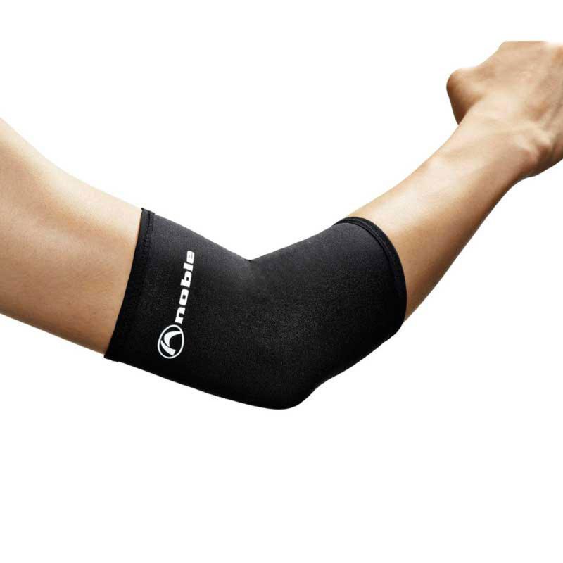Поддержка ощущения кожи Все-в-одном Налокотник Черный Размер LL для локтя