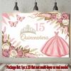 Party Backdrop Flat Quinceaera Events Wedding Coming Ceremony Four Season Entryway Photo Booth Background Front Door Decor