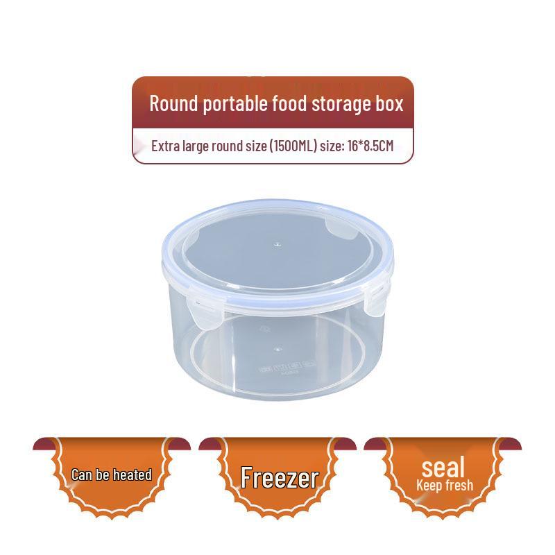 Утолщенный штабелируемый контейнер для хранения продуктов - Прозрачный, герметичный, подходит для микроволновой печи и морозильной камеры.