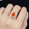 BELLA BOX Роскошное высококачественное кольцо Fenda Color Plain Oval, регулируемое, подходит для женской повседневной вечеринки, модных украшений