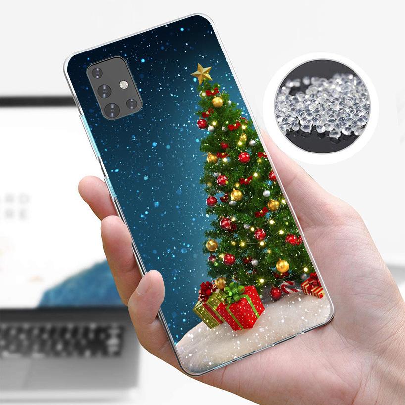 Merry Christmas Tree Snow Phone Case For Samsung Galaxy A52 A32 A22 A12 A51 A31 A50S A30S A20S A10S Note 20 Ultra 10 Plus S10 A7