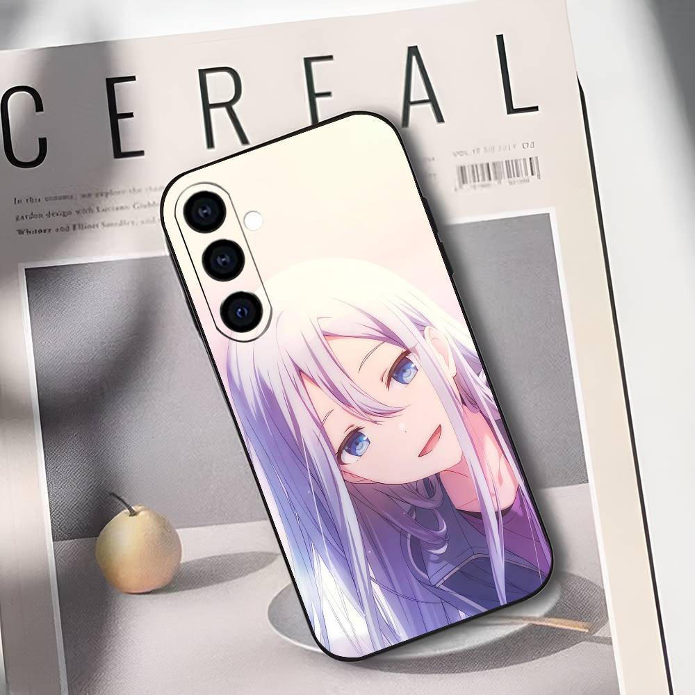 Чехол для телефона Kanade Yoisaki P-Project S-SEKAI для Samsung Galaxy A73,A72,A71,A70,A53,A52,A51, Мягкий силиконовый черный чехол