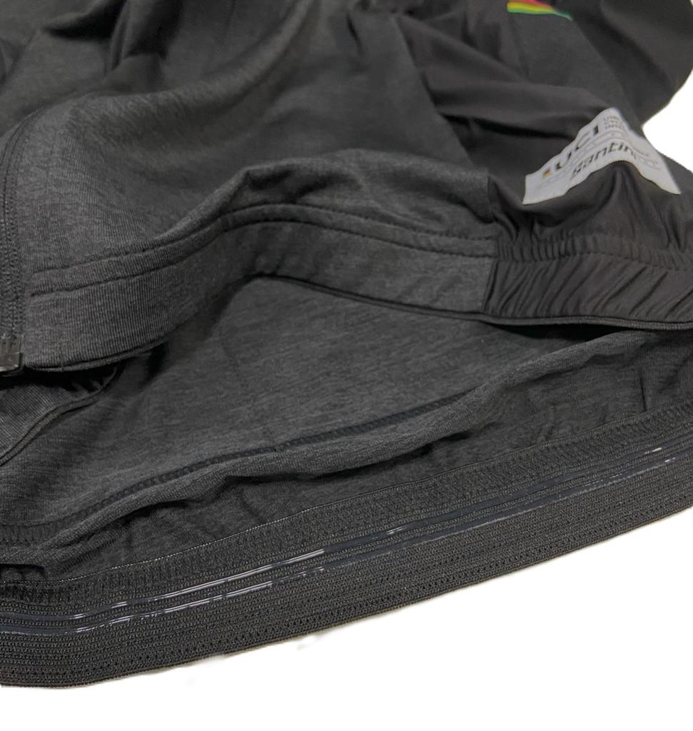 Santini Classic UCI Rainbow - Spring/Summer Training Jersey, Men's, Black