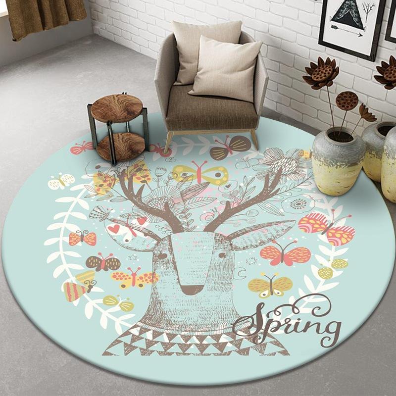 Новый круглый ковер в китайском стиле, легкий, роскошный ковер в китайском стиле у кровати, большой ковер для гостиной, противоскользящий коврик для спальни
