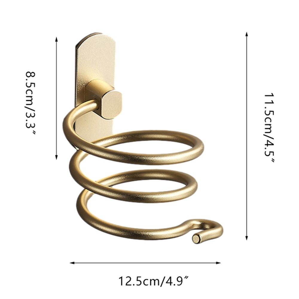 Storage Rack Spiral Stand Hanger Hair Dryer Holder Storage Shelf Hairdryer Rack Bathroom Accessory