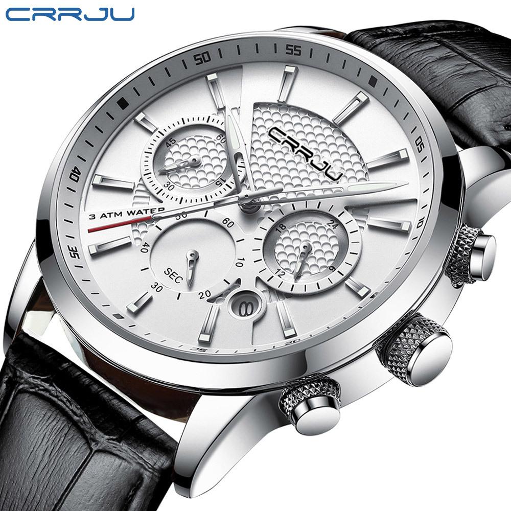 CRRJU-2212L Belt Six-pin Chronograph Watch Fashion Men's Watch Business Men's Watch