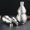 Прочная тыквенная бутылка для воды из нержавеющей стали, металлическая многоразовая фляга, большая емкость 250 500 1500 мл