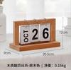 Fashion Wooden Desk Table Calendar Page Wood Count Down Sign Calendar Home Office Decorative Supplie