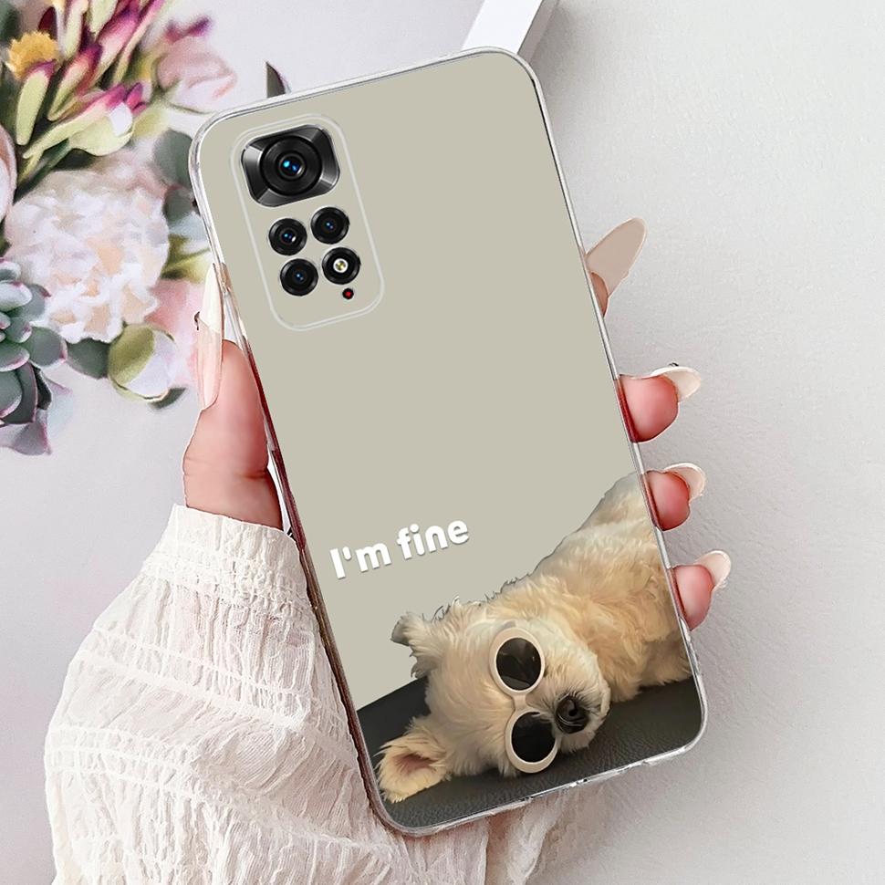 Милый Мультяшный Кот Чехол Для Xiaomi Redmi Note 11 Чехол Силиконовый Мягкий ТПУ Fundas Задняя Крышка Телефона Для Redmi Note 11 S 11S Coque