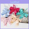 Jk Girls School Uniform Bow Tie With Woven Fabric For Casual And Formal Wear