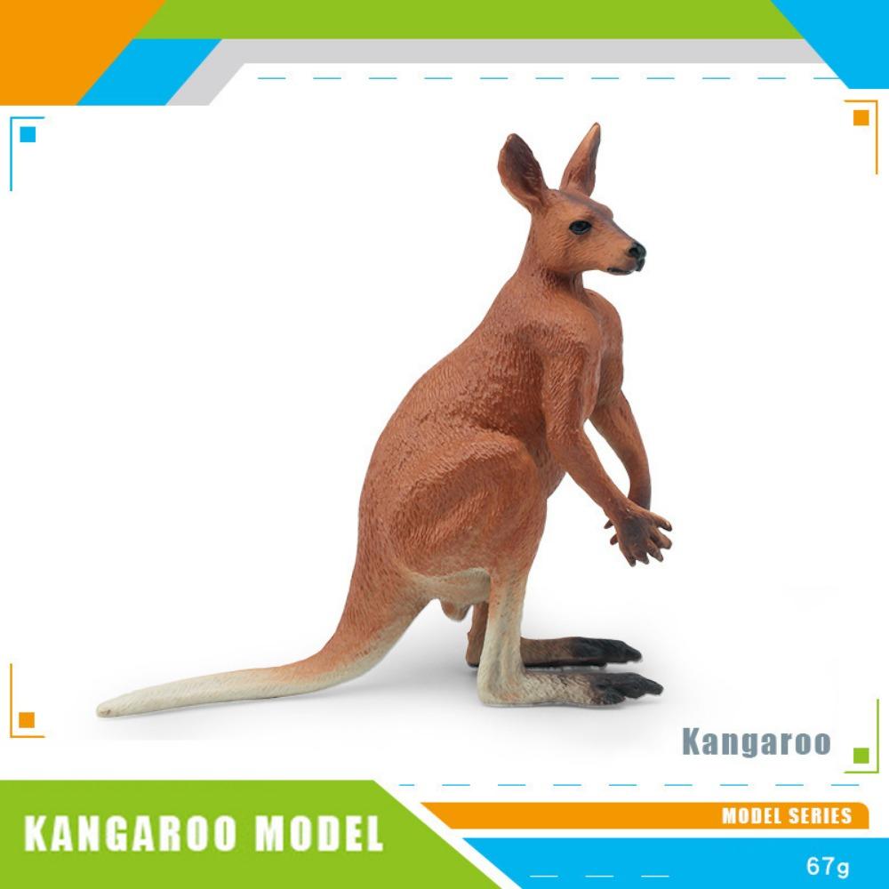 PVC Material Kangaroo Model Simulated Design Kangaroo Statue Crafts  For Collectors