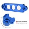 Universal 14cm Aluminum Alloy Battery Tie Down Fasten Bar Bracket 3 Holes (Blue)