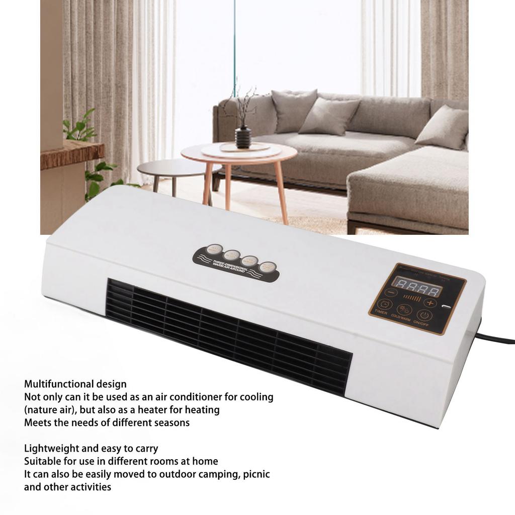 Настенный нагревательный аппарат двойного назначения, высокоэффективный широкоугольный мобильный небольшой воздухонагреватель, вилка стандарта США, 110 В