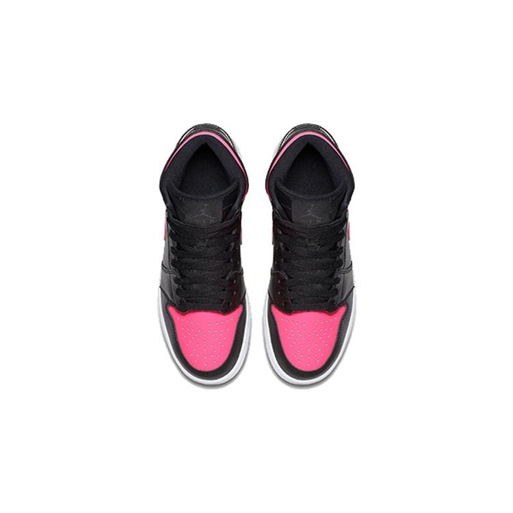 Air Jordan 1 Retro High Черный Гипер Розовый GS 332148-019