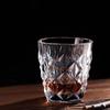 330 мл/380 мл Европейский стиль Рельефный стеклянный стакан Современные Роскошные коктейльные бокалы для виски Высококачественные прозрачные кружки для сока и холодных напитков