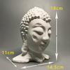 Buddha's Head Plaster Statue Buddhist Figure Sculpture Abstract Art Head Damaged Buddha Statue Home Accessories
