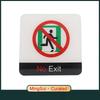 Акриловая креативная вывеска Знак «Выхода нет» Наклейка-этикетка на стену Предупреждающий значок для закрытых зон, строительных площадок, мест с потенциальными угрозами безопасности