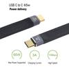 NFHK Мужской-Мужской USB 10 Гбит/с плоский тонкий FPC кабель для передачи данных для ноутбука мобильного телефона 13 см Type-C USB-C 3.1 и