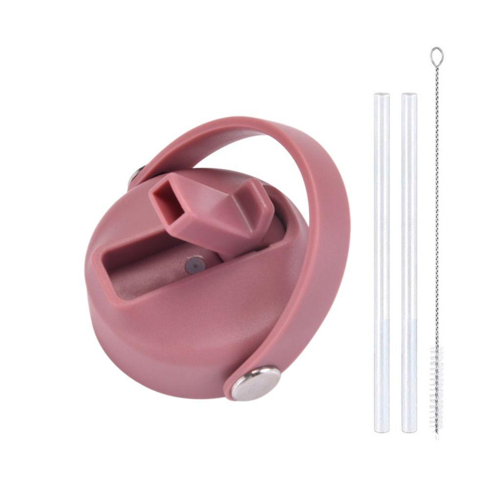 Портативная пластиковая крышка для чашки из полипропилена, защита от брызг и проливания, широкое горлышко, крышка с носиком, с большой ручкой, для соломинки, откидная крышка, аксессуары для спортивной бутылки