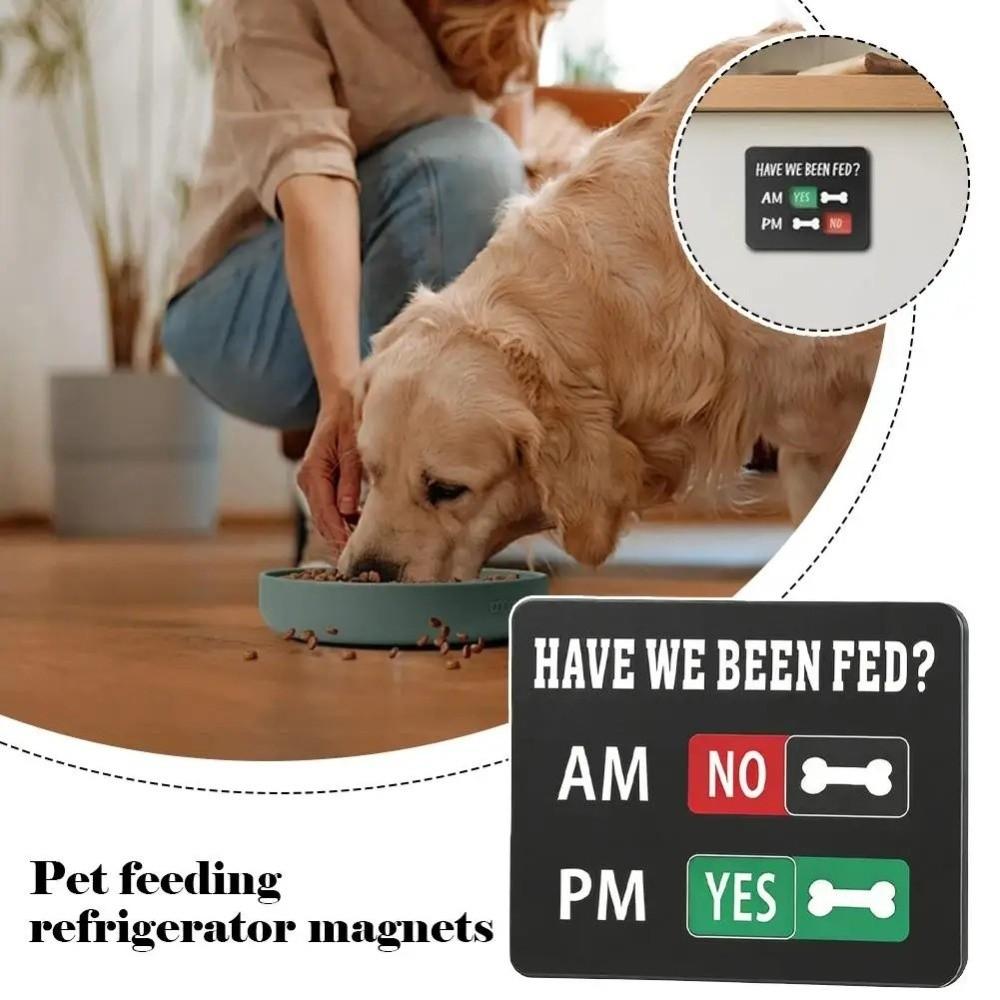 Slider Sign Pet Feeding Reminder Wooden Pill Reminder Kitchen Organization