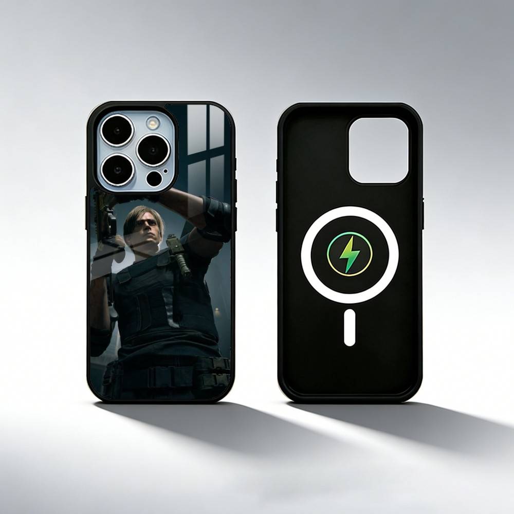 game Resident Evil Requiem Leon S Phone Case For iPhone17,16,15,14,13,12,11 Plus,Pro Max Magnetic For Magsafe Wireless Charging