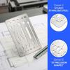 10PCS 27 Holes Erasing Shield Multi-shape Drawing Pattern Ruler  Draft Creation